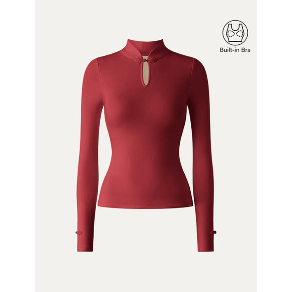 OGL Mandarin Collar Frog Button Brami Top Limited Edition NWT SIZE M - Picture 2 of 3